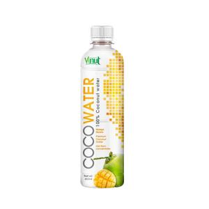 Coconut <b>Water</b> <b>Mango</b> 450ml Juice Drink 12 <b>bottles</b> per carton plastic <b>bottle</b> OEM ODM Private Label Free Sample Low Fat - Product Image 1