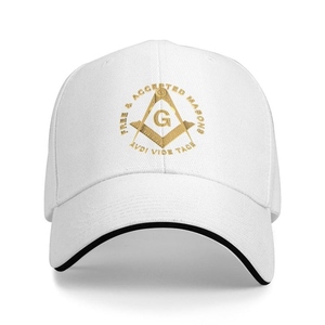 Gorra de Béisbol Master Mason Blue Lodge AVDI VIDE TACE, Francmasones Libres y Aceptados, Múltiples Colores, Ajustable - Product Image 2