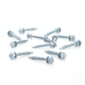 PDC Model 14 Hex Head Zinc Plated Carbon Steel <b>Screws</b> Coarse Thread Class 4.8 & 6.8 Inch Fasteners - Product Image 6