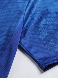 Maillots et ensembles d'uniformes de football respirants pour hommes, séchage rapide, coupe classique, manches courtes, impression de logo vierge sur le devant - Product Image 4