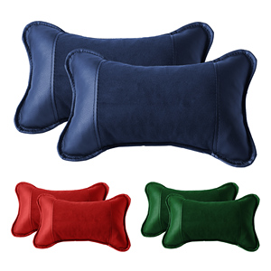 OEM Leather and Ice Silk Car Neck <b>Pillow</b> 27x20cm Ergonomic Support Breathable Comfort for Long Drives Seat Cushions & <b>Pillow</b> - Product Image 2