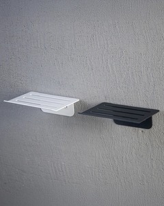 Wall Mount Stainless Steel <b>Soap</b> <b>Dish</b> Rectangle Minimalist Design Self <b>Drain</b> Polished Finish Bathroom Accessory - Product Image 4