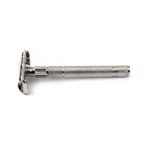 Kit de Afeitado Profesional para Hombre, Maquinilla de Afeitar de Doble Filo, Apertura Tipo Mariposa, Reutilizable, de Acero Inoxidable, Manual - Product Image 5