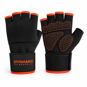 Gants de musculation antidérapants de qualité supérieure pour l'entraînement physique, avec rembourrage, respirants, sans doigts, pour un maintien optimal lors des exercices. - Product Image 1