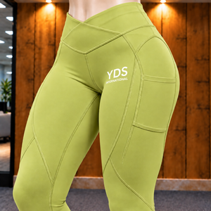 Women Fitted Activewear Style Yoga Set Full Length <b>Leggings</b> Activewear High Waist Seamless 2 Piece Set Training - Product Image 5