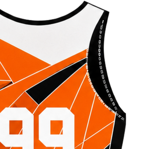 Combinaison de compétition de rowing orange, noire et blanche pour homme, sans manches, uniforme de performance, maillot de course, personnalisable, vente en gros pour équipes - Product Image 5