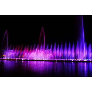 Fuente de Agua Musical LED Moderna de Lujo, Personalizable, de Acero Inoxidable y Piedra, para Jardín Exterior, Productos de Jardinería de Lujo - Product Image 1