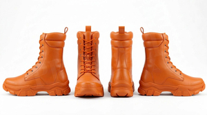 Botas de Motociclista Hechas a Medida al por Mayor, Botas de Tobillo de Cuero con Cordones, Suela Gruesa, Moda de Alto Rendimiento, OEM ODM - Product Image 4