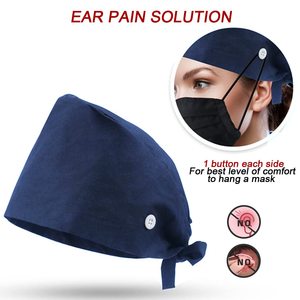 Unisex New Style Nurse <b>Scrub</b> <b>Caps</b> High Quality Worsted Fabric Breathable Quick Dry Comfortable Hair Protection Medical Use - Product Image 5