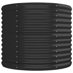 Grand lit de jardin surélevé en acier anthracite thermolaqué, durable, pour arrangements saisonniers en extérieur - Product Image 4