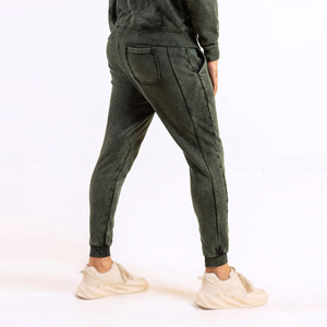 Pantalon large délavé style décontracté dernière mode, poids moyen, fabriqué en usine, 100 % toile de coton - Product Image 4