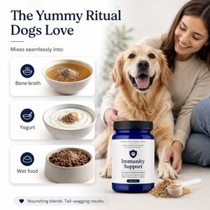 Suplemento Alimenticio OEM para Mascotas, Masticables Blandos Multivitamínicos para Perros y Gatos, Soporte Inmunológico Avanzado con Sabor Natural a Champiñones - Product Image 4