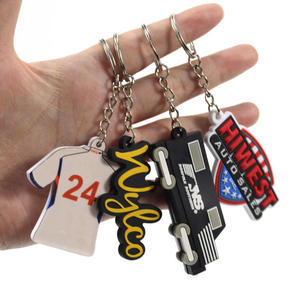 <b>Rubber</b> Tennis Racket Keychain Pickleball Player Keychain Sports Padel Pvc Keychain for Sport Events - Product Image 2