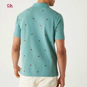 Polo tricoté personnalisé pour homme à rayures, manches courtes, décontracté, design color block, coupe classique, couleur unie, style professionnel - Product Image 3