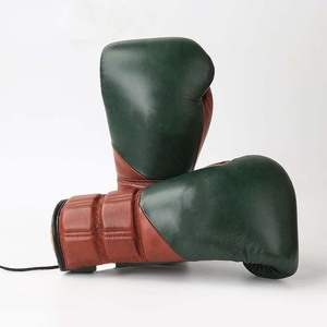 Factory Wholesale Customized Calfskin Top Layer Lacing up Design Cowhide Leather Boxing Gloves Spartacus Boxing Gloves - Product Image 2
