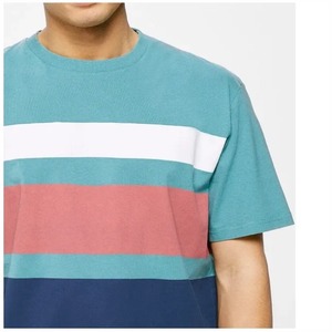 Camiseta de color liso para hombre, informal, de manga corta, cuello redondo, mezcla de algodón, camiseta de verano a la moda para hombre - Product Image 6