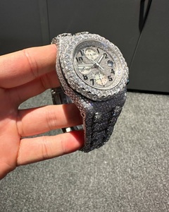 Reloj de Lujo Clásico con Esfera de Cristal, Acero Inoxidable, Número VVS, Diamante Moissanite, Estilo Hip Hop, Personalizado, Mecánico Automático de Alta Calidad, 42 mm - Product Image 3