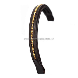 ที่คลินเชอร์สีทองแบบมีช่องใส่คิ้วหนังม้าทำจากหนังแบบแผ่นรองขนาดเล็กรูปทรงตรงสไตล์เรียบ - Product Image 1