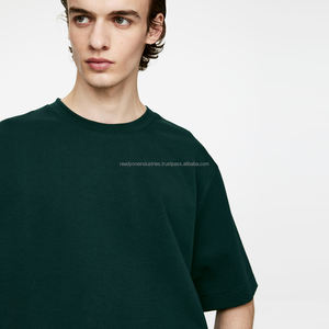 Camisetas de hombre con hombros caídos de talla grande con logotipo de pantalla personalizado de alta calidad - Product Image 1