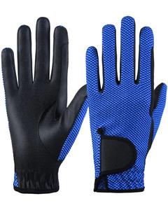 Guantes Ecuestres Unisex Cómodos de Alta Calidad, de Cuero, Ligeros, Antideslizantes, de Dedo Completo, Personalizados para Invierno - Product Image 1