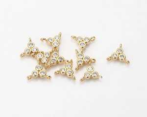 925 Sterling silver Y Shape Bezel Set Cubic Zirconia Gemstone Handmade Designer Connector Charm For Women Wholesale Bulk - Product Image 3