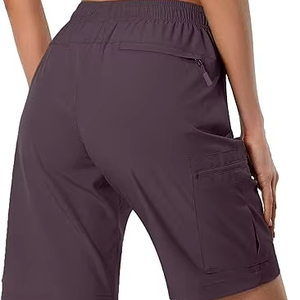 Shorts pour femmes de qualité supérieure, respirants, best-sellers, 100% coton, taille élastique, boutons, style sportif. - Product Image 2