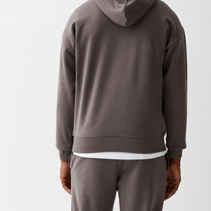 Sweat-shirt à capuche pour homme en coton 100% - Style streetwear hip-hop - Manches longues - Sweat-shirt thermique avec impression sérigraphique brodée pour l'hiver - Product Image 4