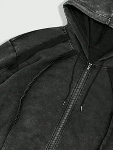 Sweat à capuche unisexe personnalisé avec logo, 100 % coton et molleton bouclette, grandes tailles, logo personnalisé, uni - Product Image 4