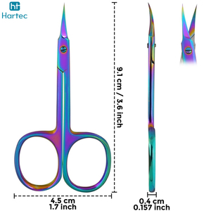 Meilleur fournisseur, nouvelle arrivée, outil de coupe des ongles à pointe fine facile à utiliser, ciseaux de manucure en acier inoxydable courbés avec poignées en acier - Product Image 4