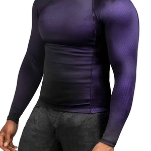 T-shirt de compression personnalisé pour hommes adultes, séchage rapide, sport, fitness, entraînement, course, manches longues, anti-UV, OEM - Product Image 6