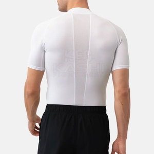 Camiseta Deportiva de Manga Corta para Hombre, Ajuste Deportivo, Ligera, Absorbe la Humedad, Antibacteriana, Poliéster/Nailon, para Gimnasio y Fitness - Product Image 2