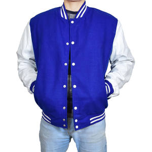 Veste universitaire légère de baseball pour homme, style streetwear, prix abordable, nouvelle veste bomber en cuir véritable élégante - Product Image 2