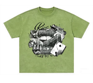 T-shirts pour hommes de haute qualité avec logo personnalisé, design hip-hop streetwear, impression de portrait, t-shirt lourd pour hommes - Product Image 5