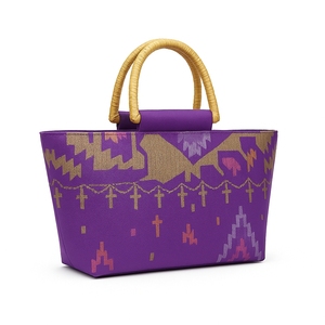 Sac fourre-tout Jamdani de luxe, artisanal, monobloc, tissé, écologique, traditionnel et élégant - Product Image 3