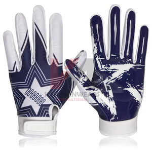 Guantes de Fútbol Americano Transpirables, Duraderos, Flexibles, Ligeros, con Diseño de Agarre Reforzado - Product Image 1