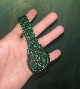 Reloj de Pulsera de Acero Inoxidable con Movimiento Mecánico, Cristal Verde, Esfera Redonda Analógica, Cristal de Zafiro, 42 mm - Product Image 3