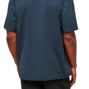 T-shirt de sport surdimensionné pour homme, respirant, performant, coupe ample, pour entraînement et fitness, bleu marine - Product Image 6