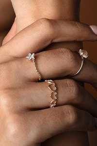 Custom 14K Solid Gold Heart Shape Stackable <b>Ring</b> Dainty Minimalist Modern Solitaire Everyday Wear Fine Jewelry B2B Factory Price - Product Image 4