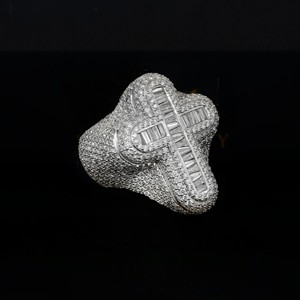 <b>Silver</b> Moissanite Hip Hop <b>Ring</b> For <b>Men</b> And Women 925 Sterling <b>Silver</b> Iced Luxury <b>Ring</b> GRA Certified - Product Image 5