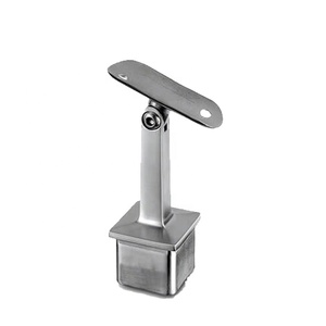 Có thể điều chỉnh bán kính Yên Tay vịn chân đế hiện đại thép không gỉ vuông lan can bài cho khách sạn ứng dụng - Product Image 1
