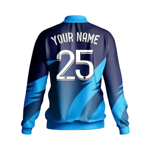 Veste de sport en gros, ensemble de survêtement personnalisé noir, color block, séchage rapide, respirant, vêtements de sport, veste à manches longues et pantalon - Product Image 5