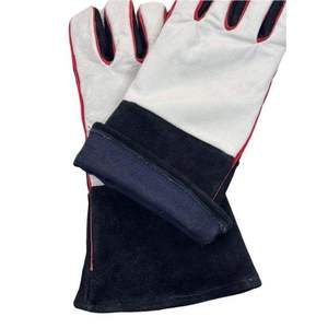 Guantes de Soldadura TIG de Cuero Vacuno al por Mayor, Guantes de Trabajo de Seguridad Industrial con Forro de Algodón Resistente al Calor y Dedos Completos - Product Image 4