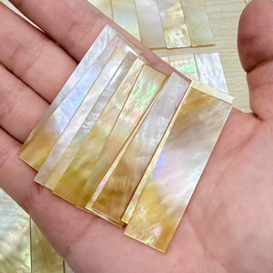 แผ่นเปลือกหอยมุกทรงบาแกตต์ขนาด 20x7x1 มม. สำหรับงานฝังประดับอย่างหรูหรา - Product Image 1