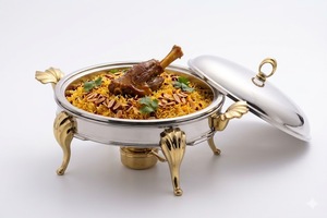 Stainless Steel 6Qt Chafing Dish Set 4 Pack <b>Buffet</b> <b>Server</b> with Glass Lid At Best Price - Product Image 3