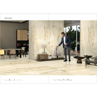 Azulejos de losa de mármol de porcelana de diseño Bahiya azul multicolor 4*8 pies 48 * 96in 120*240cm 1200*2400 Salón al aire libre Exportación competitiva