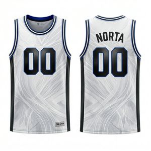 Camiseta de Baloncesto Gris Oscuro con Patrón de Cuadrícula, Paneles Laterales Naranjas Sublimados, Malla Transpirable, Ropa de Entrenamiento para Equipos - Product Image 3