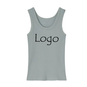 Débardeur de yoga pour femme de haute qualité, écologique, sans manches, 100 % coton, motif uni, sport et fitness, service OEM - Product Image 6