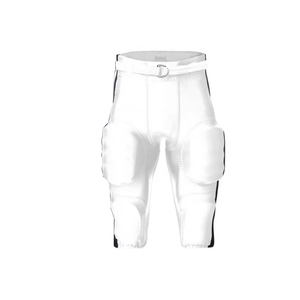 Maillot et pantalon de football américain unisexe personnalisés en gros, imprimés par transfert thermique, respirants, grandes tailles, manches courtes - Product Image 3