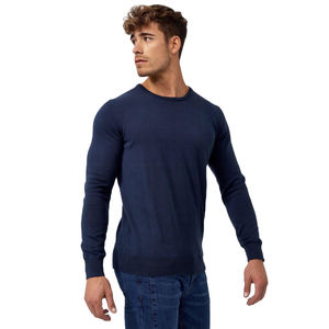 Sudadera de Hombre Estilo Urbano, Cuello Redondo, Oversize, Felpa, Corte Regular, Informal, Ropa de Invierno, Color Sólido, 100% Algodón - Product Image 3