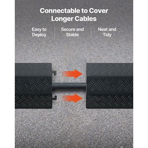 Copertura per Cavi Resistente con Capacità di Carico di 17.500 Libbre/Assale, Protezione per Cavi e Tubi, Rampa per Pavimenti, Accessori per Pavimentazione - Product Image 6